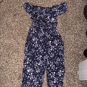 Floral sleeveless romper